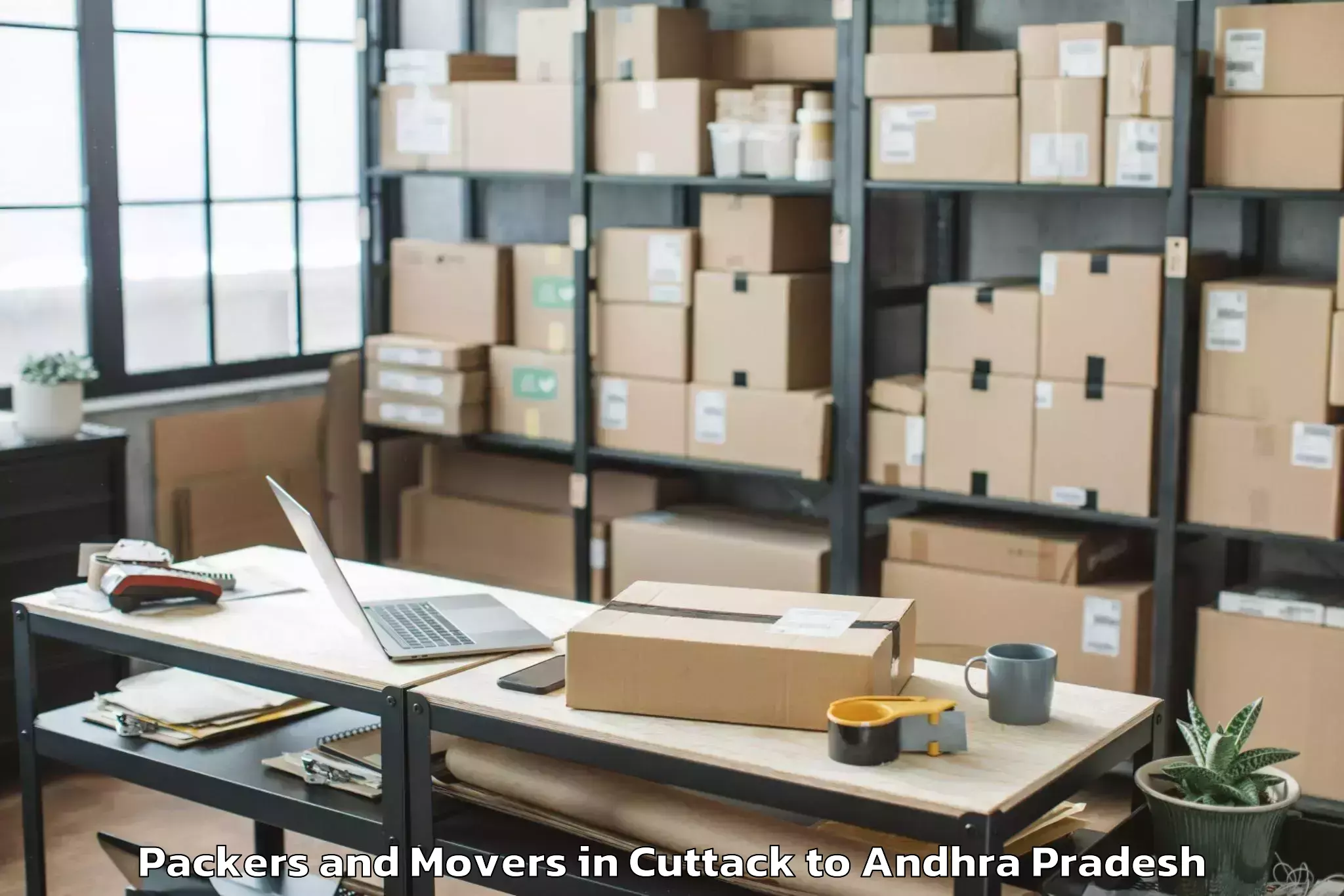 Efficient Cuttack to Racherla Packers And Movers